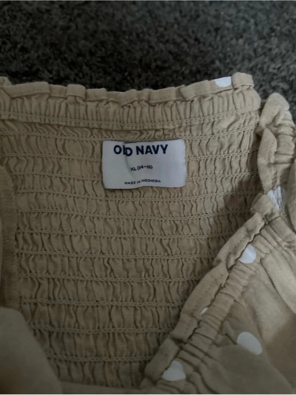Old Navy beige jumpsuit